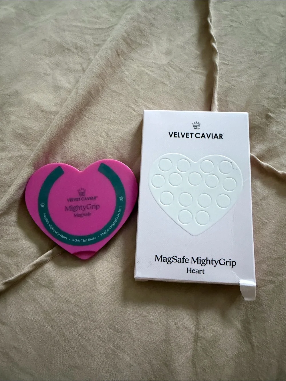 Velvet Caviar Pink Heart MagSafe MightyGrip